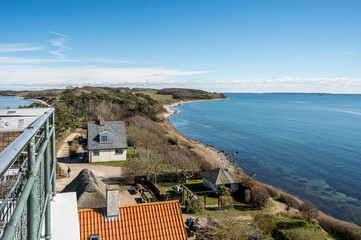 view from the Røsnæs Lighthouse at kalundborg