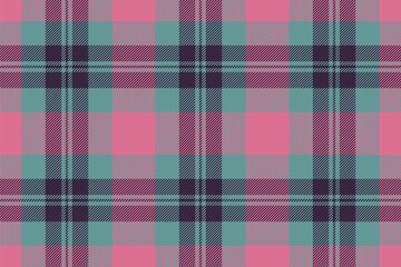 Plaid background, check seamless pattern. Vector fabric texture for textile print, wrapping paper, gift card or wallpaper.