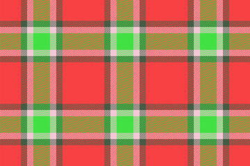 Seamless tartan plaid. Textile check vector. Pattern texture fabric background.