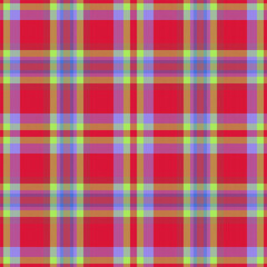 Background check plaid. Tartan vector fabric. Seamless pattern textile texture.