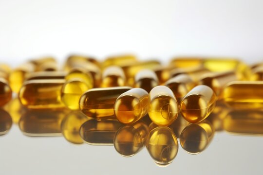 clear vitamin supplements background from generative ai
