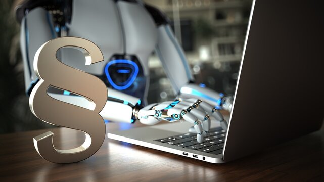 Humanoid Robot AI Law Firm Assistent