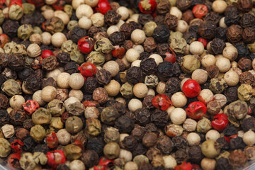 Pepper as a background macro photo