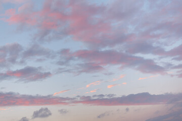 Beautiful clouds at sunset