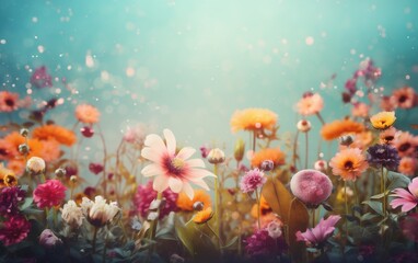 Obraz na płótnie Canvas spring valentine peonies design blossom color petal flower background watercolor pastel. Generative AI.