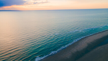 Fototapeta premium The beach of egmond aan zee in the netherlands holland