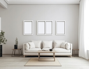Living room, Large paintings, Blank canvas, Wall art,
