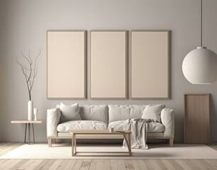Living room, Large paintings, Blank canvas, Wall art,