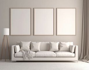Living room, Large paintings, Blank canvas, Wall art,