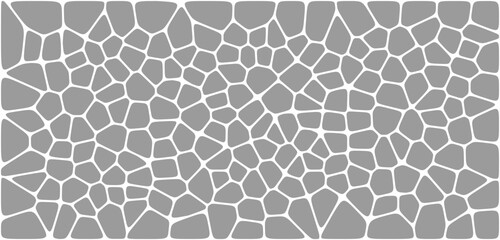 Abstract voronoi blocks cell pattern. Geometric vector background design wallpaper