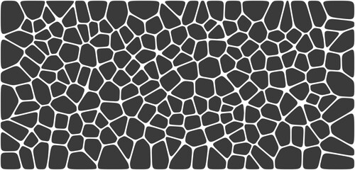 Abstract voronoi blocks cell pattern. Geometric vector background design wallpaper