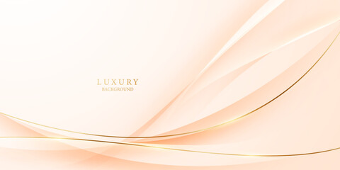 golden abstract background with luxury golden lines vector illustration