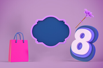 Bag and Heart Frame Front Side