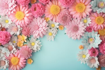 Obraz na płótnie Canvas blossom peonies design spring valentine color watercolor light pastel flower background. Generative AI.
