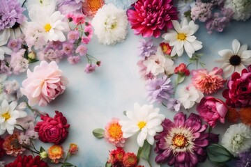 Fototapeta na wymiar color valentine summer background watercolor blossom peonies flower spring design pastel. Generative AI.
