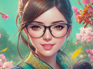 portrait of a woman, generated by AI