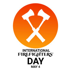 International Firefighters' Day. illustration on a white background.
