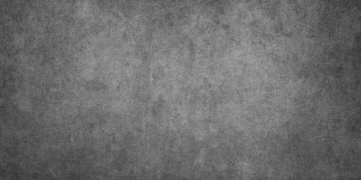 Abstract grunge old and grainy concrete black wall texture, white and grey vintage seamless old concrete floor grunge background, grunge wall texture background used as wallpaper.	