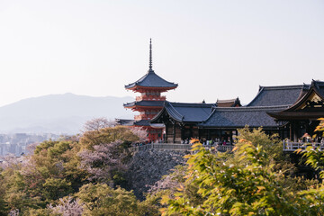 Kiyomizu-dera Temple in Kyoto, Japan.