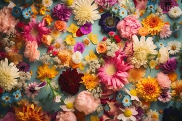 Obraz na płótnie Canvas design pastel peonies background flower watercolor bright spring valentine blossom color. Generative AI.