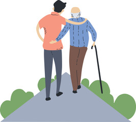 parent and child, Father's Day Celebration, Illustration.