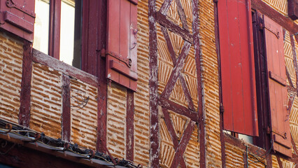 Style de façade typique de la ville de Villeneuve-sur-lot