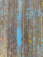 Old vintage wood blue tile texture