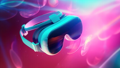 VR glasses. Soft pop. Generative AI