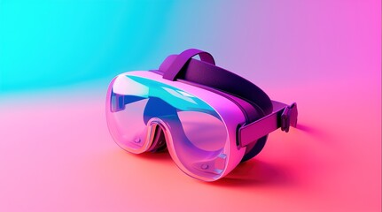 VR glasses. Soft pop. Generative AI
