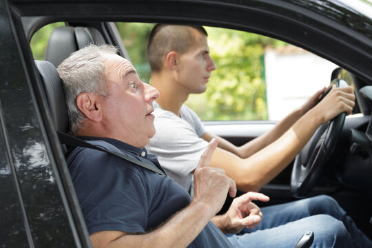 danger on the road the driver scared