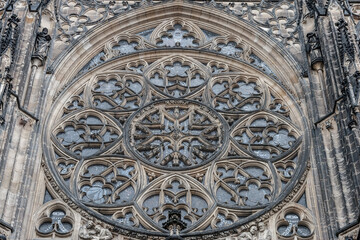 Obraz premium St. Vitus Cathedral Ornament. Architecturel Element. Prague, Czech Republic