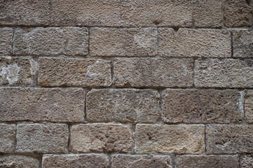 Detail of the texture of a stone wall