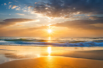 sunset at the beach