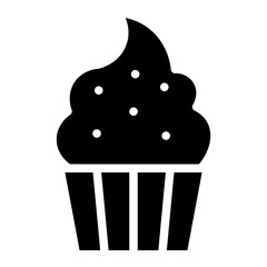 chocolate cupcake glyph 