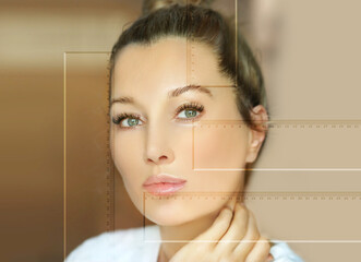 Making Beauty, modifying face to make it closer to the Golden Mask,plastic surgery. correction of...