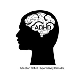 Attention Deficit Hyperactivity Disorder icon, - 593928275