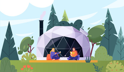 Glamping Flat Concept