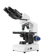 Fototapeta na wymiar Microscope isolated in transparent PNG