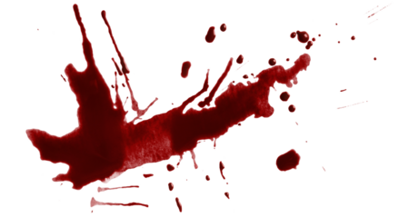 Blood drops cut out