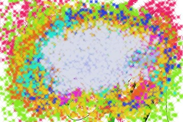 Abstract festive glitter background with space in the center.
