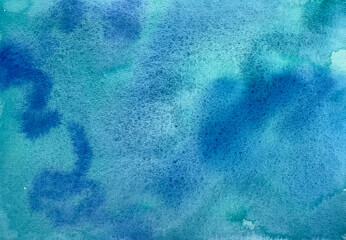 Watercolor abstraction, texture of watercolor paper, hand-drawn.