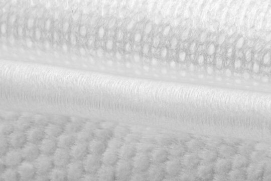 The production line of non-woven paper towels in the factory, the machine is making non-woven paper towels