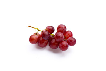 Fresh grape on white background.