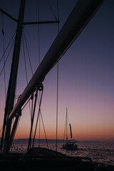 Sunrise Sea Sailboat