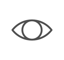 Eye related icon outline and linear symbol.	
