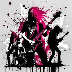 Obraz na płótnie Canvas rock concert poster