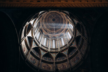 CHERNIVTSI, UKRAINE - March, 2023: Interior of the Church in Chernivtsi National University
