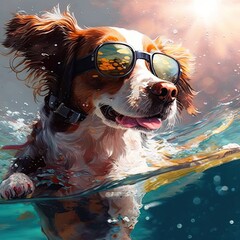 Sun-loving Pooches: Dogs Protecting Their Eyes in Style