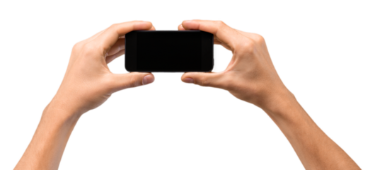 Human Hands Taking the a Photo with Smartphone