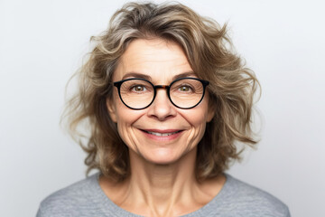 Fototapeta premium Portrait of adult woman, generative ai.
